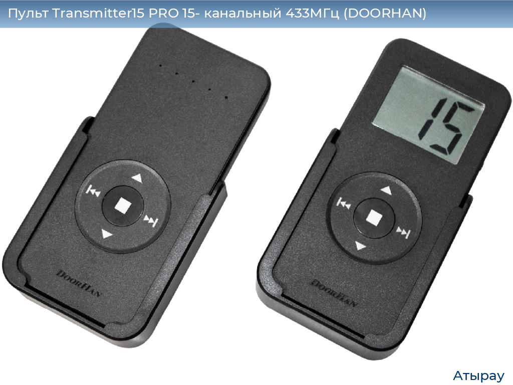 Пульт Transmitter15 PRO 15- канальный 433МГц (DOORHAN), atyrau.doorhan.ru